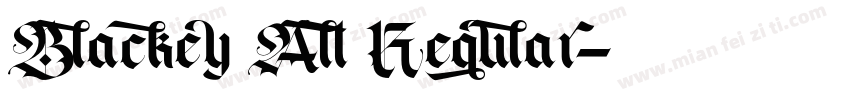 Blackey Alt Regular字体转换